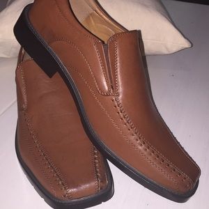 J Republic Brown Dress Loafers, NEW